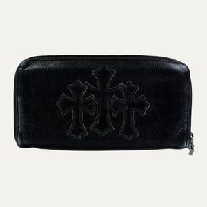Chrome Hearts Triple Cross Leather Patch Wallet