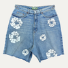 Denim Tears Wreath Logo Denim Shorts