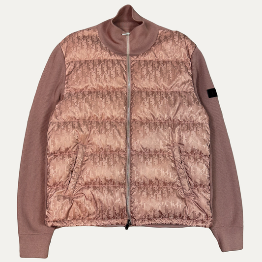 Dior Oblique Wool Knit Puffer Jacket