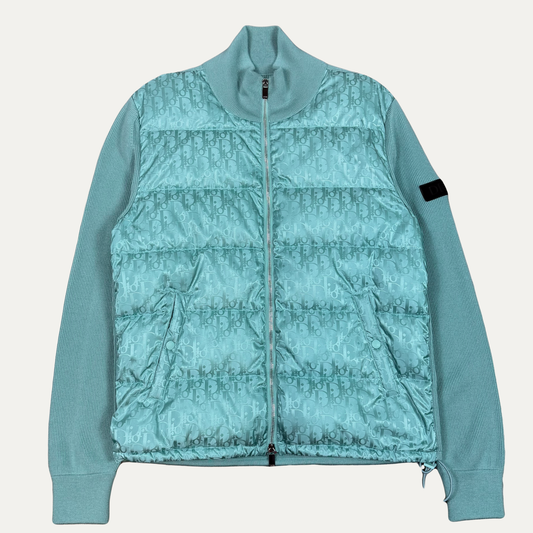 Dior Oblique Wool Knit Puffer Jacket