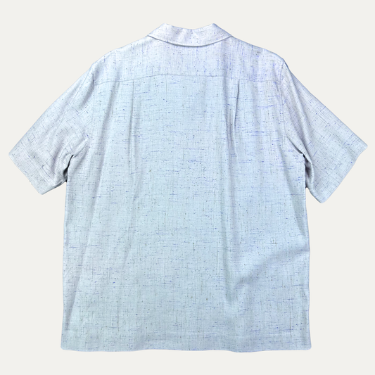 Dries Van Noten Camp Collar Twill Button Up Shirt