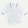 Dries Van Noten Open Knit Polo Shirt