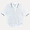 Dries Van Noten Open Knit Polo Shirt