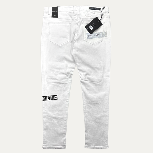 Embellish Distressed Denim Jean