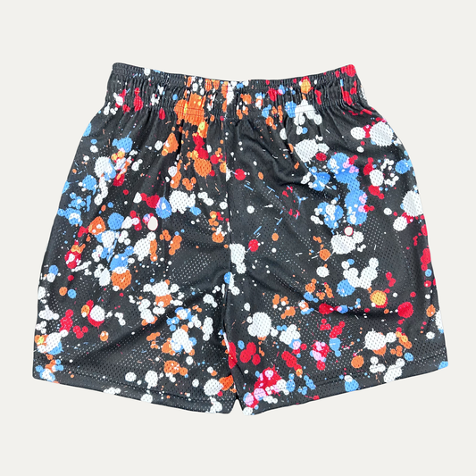 Eric Emanuel Paint Splatter Mesh Shorts
