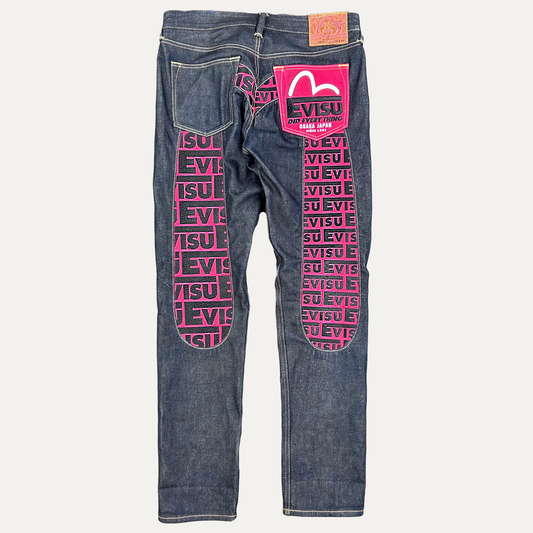 Evisu Diacock Embroidered Jeans