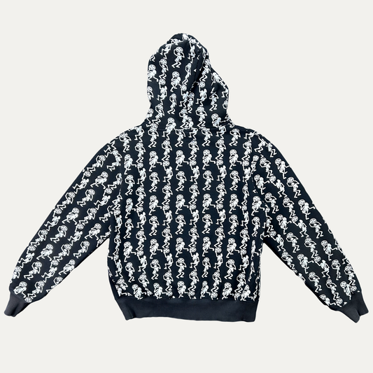Evisu Skeleton AOP Zip Up Hoodie
