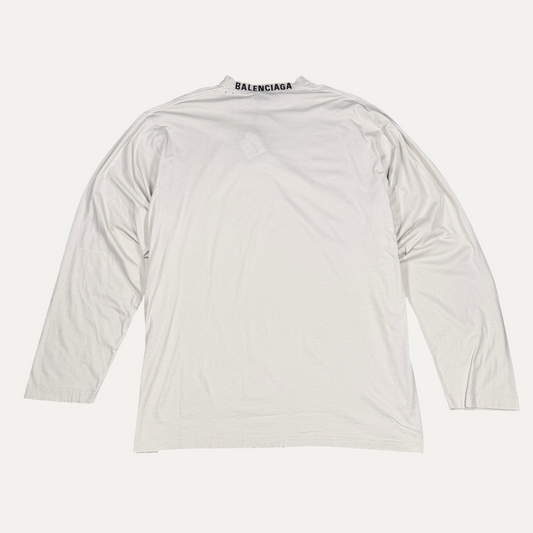 Balenciaga Neck Embroidery Long Sleeve T-Shirt