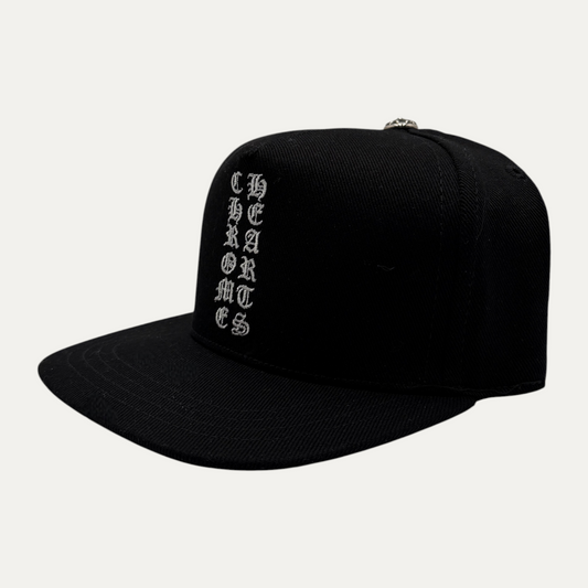 Chrome Hearts Vertical Script Logo Snapback Hat