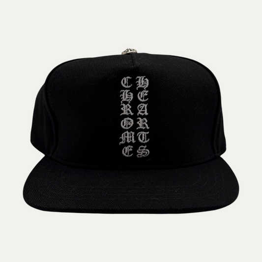 Chrome Hearts Vertical Script Logo Snapback Hat
