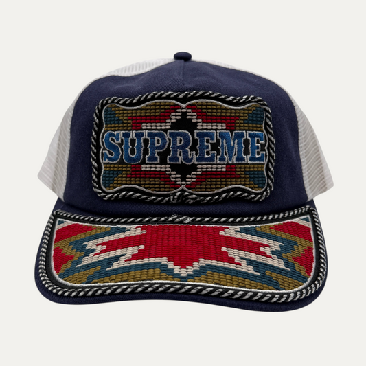 Supreme Western Embroidered Trucker Hat