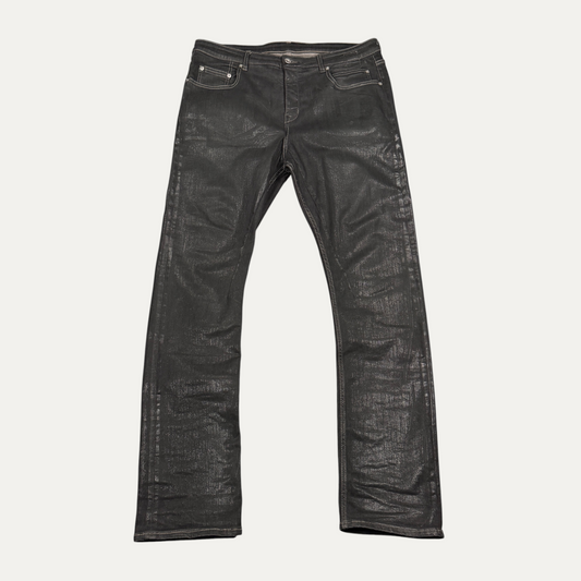 Rick Owens DRKSHDW Waxed Detroit Cut Jeans