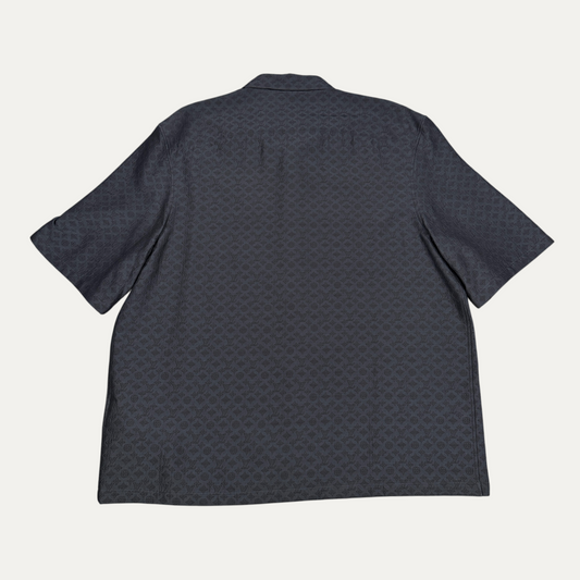 Louis Vuitton Mini Monogram Silk Blend Button Up T-Shirt