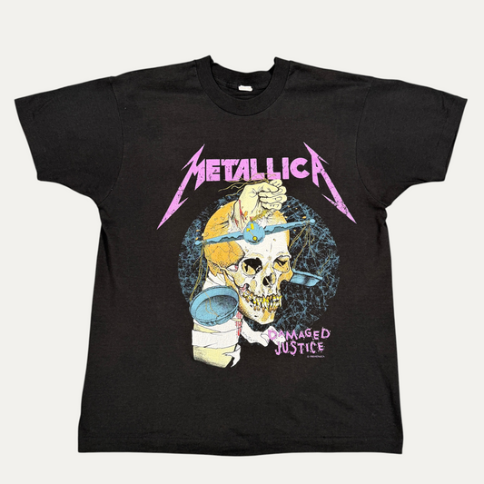Vintage 1988 Metallica Damaged Justice Tour T-Shirt