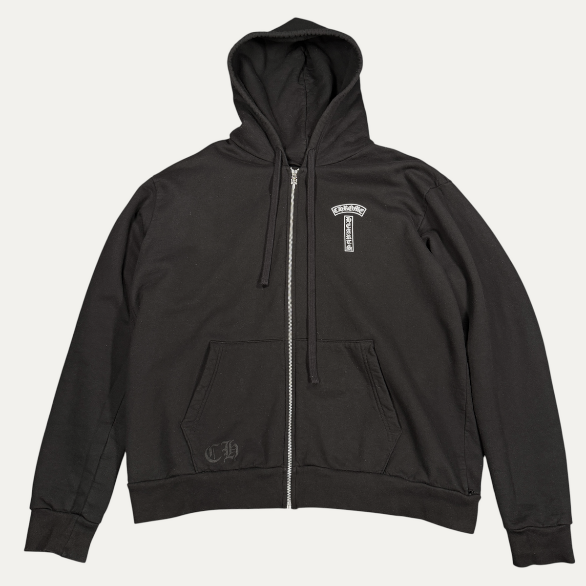 Chrome hearts T-Bar Logo Zip-Up Hoodie