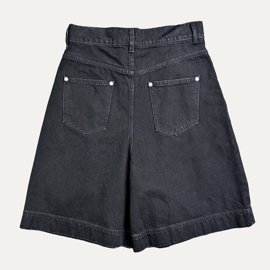 Ganni Wide Leg Jean Short