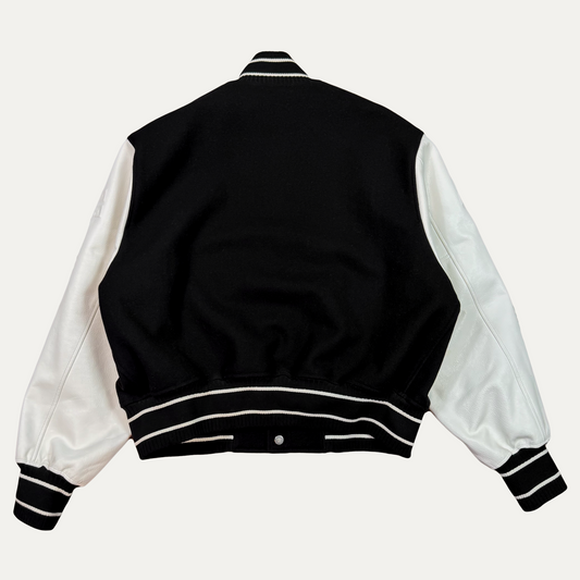Givenchy Wool And Grained Leather Varsity Jacket