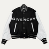 Givenchy Wool And Grained Leather Varsity Jacket