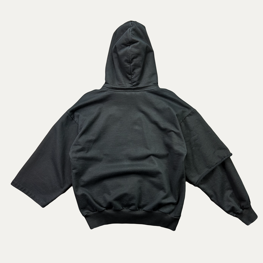 Gosha Rubchinskiy Asymmetric Double Sleeve Hoodie