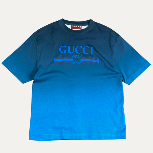 Gucci Chest Spell Out Gradient T-Shirt