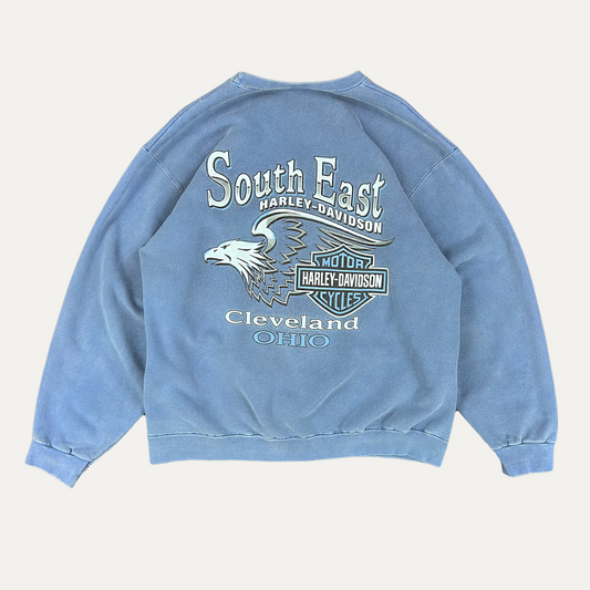 Harley Davidson Embroidered Chest Logo Sweatshirt