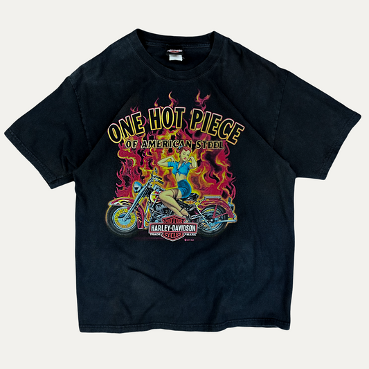 Harley Davidson American Steel Girl Graphic T-Shirt