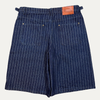 Hidden Season Pinstripe Denim Shorts