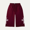 HMDD Red Iron Cross 3/4 Shorts
