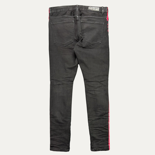 Homme Femme Stripe Denim Jean