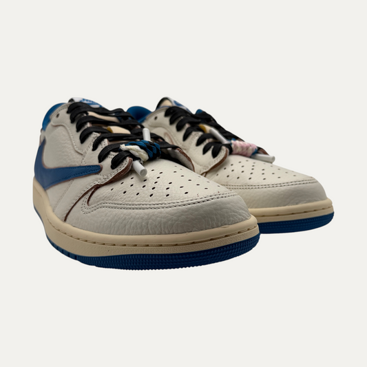 Jordan 1 Retro Low OG SP Fragment x Travis Scott Sail Military Blue