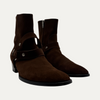 Saint Laurent Wyatt Brown Buckle Boots