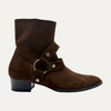 Saint Laurent Wyatt Brown Buckle Boots