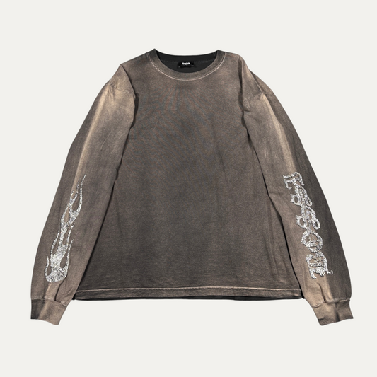 Bossi Rhinestone Flame Longsleeve