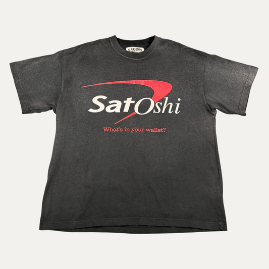 Satoshi Faded What's In Your Wallet T-Shirt
