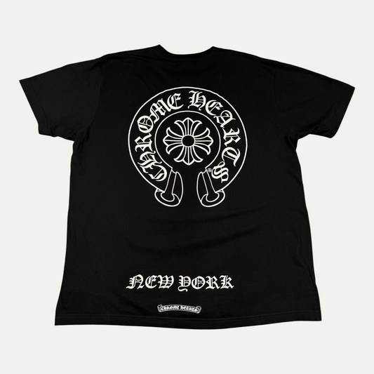 Chrome Hearts New York Scroll Logo T-Shirt