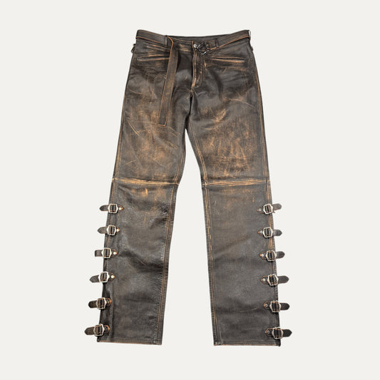 Martine Rose Leather Buckle Trouser Pants