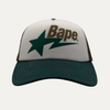 Bape Sta Logo Mesh Trucker Hat