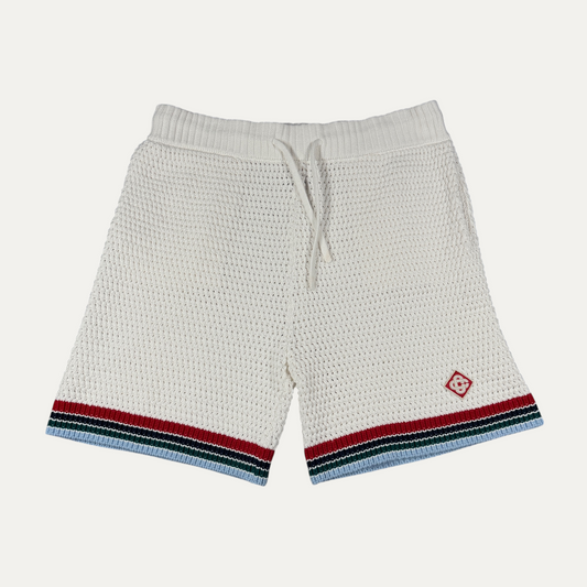 Casablanca White Knitted Shorts