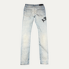 Amiri Side Spellout Light Blue Jeans