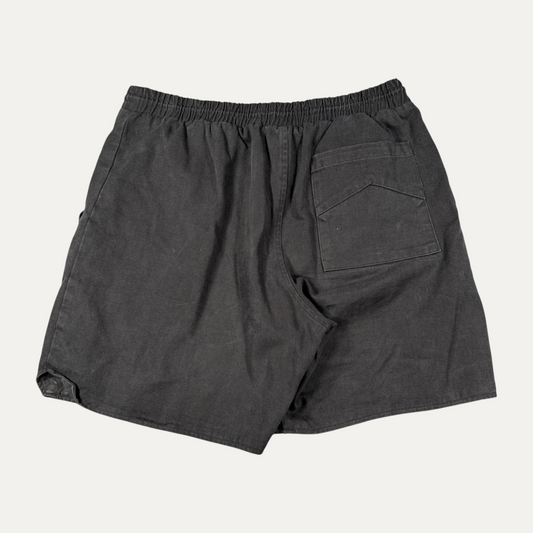 Rhude Black Spellout Shorts