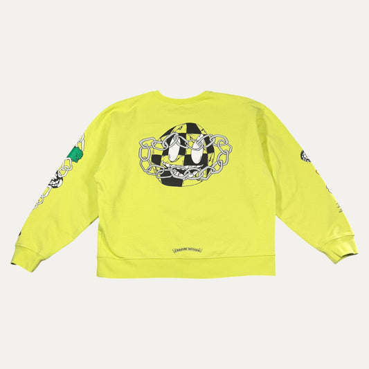 Chrome Hearts Matty Boy Green Chainlink Sweatshirt