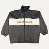 Balenciaga Nylon & Denim Spellout T-Shirt