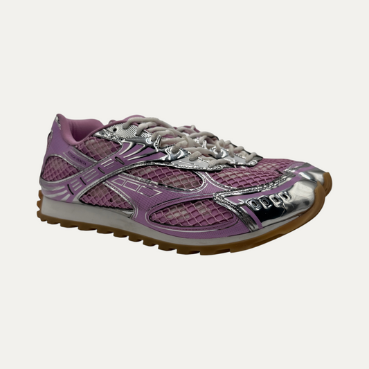 Bottega Veneta Orbit Silver Pink