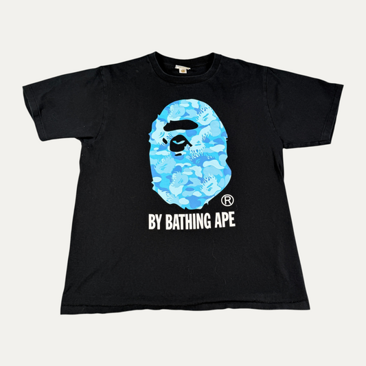 Bape Blue Classic Gorilla Logo T-Shirt