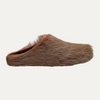 Marni Long Hair Calfskin Fussbett Sabot Mule Yellow