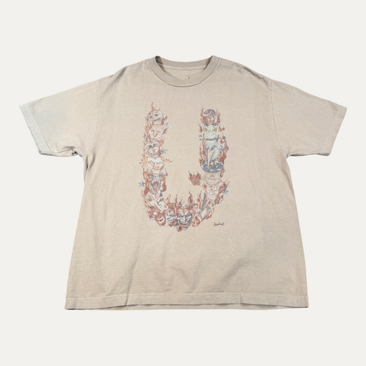 Travis Scott Tan Utopia Logo T-Shirt