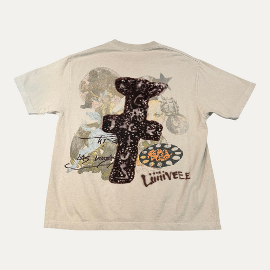 Travis Scott Tan Utopia Logo T-Shirt