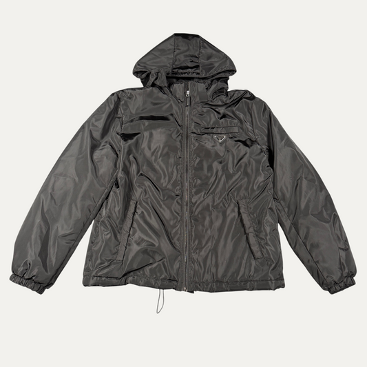 Prada Black Nylon Rain Jacket