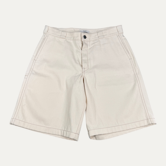 Prada Cream Denim Shorts