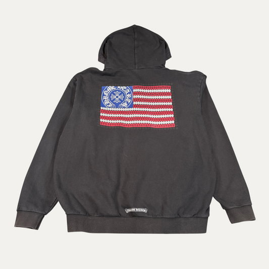 Chrome Hearts Black American Flag Hoodie